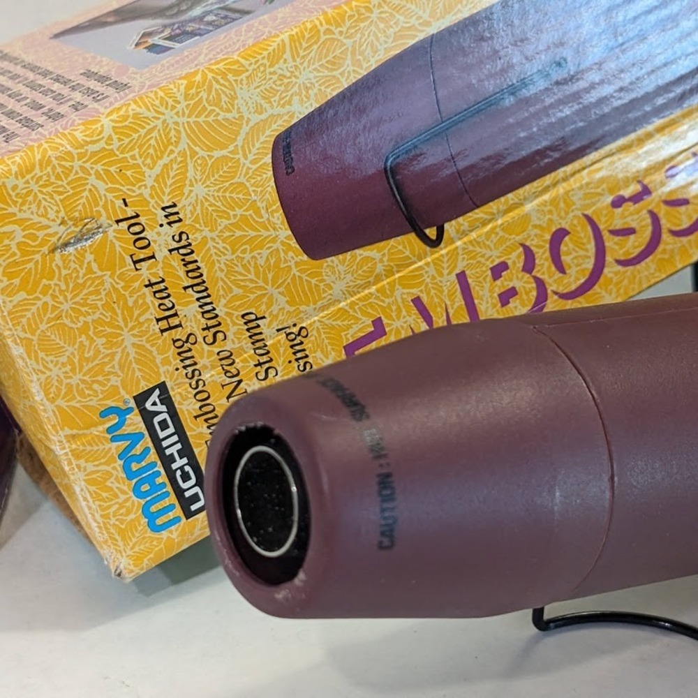 Marvy Uchida Embossing Heat Tool Model 2000II Purple Crafting Tool w/ Box Works - Picture 3 of 10